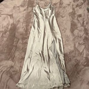 Burst Grey bridesmaids dress